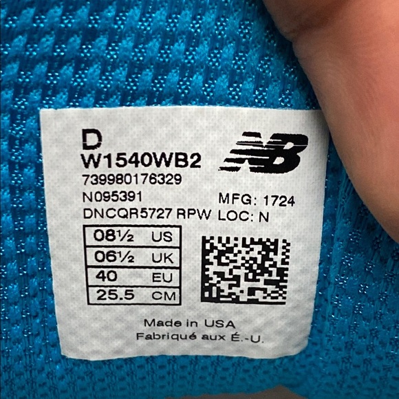 New Balance 1540 V2 Encap Rollbar White Blue Gray Walking Sneakers Size 8.5 - Picture 17 of 17